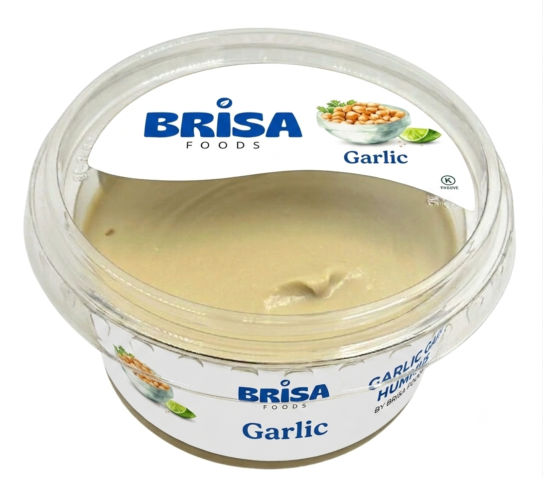 Brisa Foods Garlic hummus tub